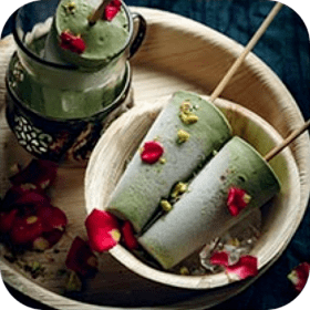 Ice cream with pistachios